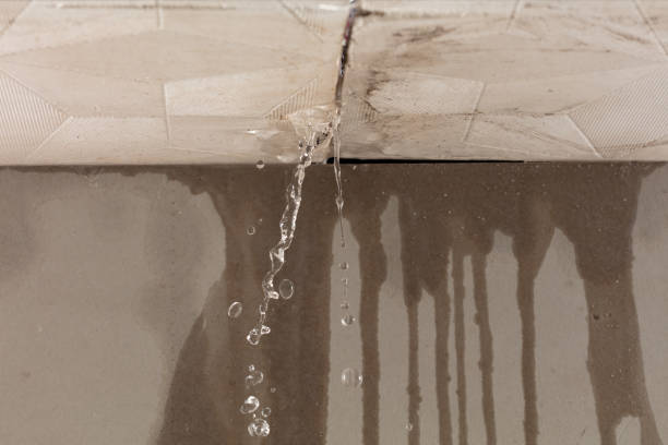 Professional Burst Pipe Cleanup technician working in Mountainside, NJ